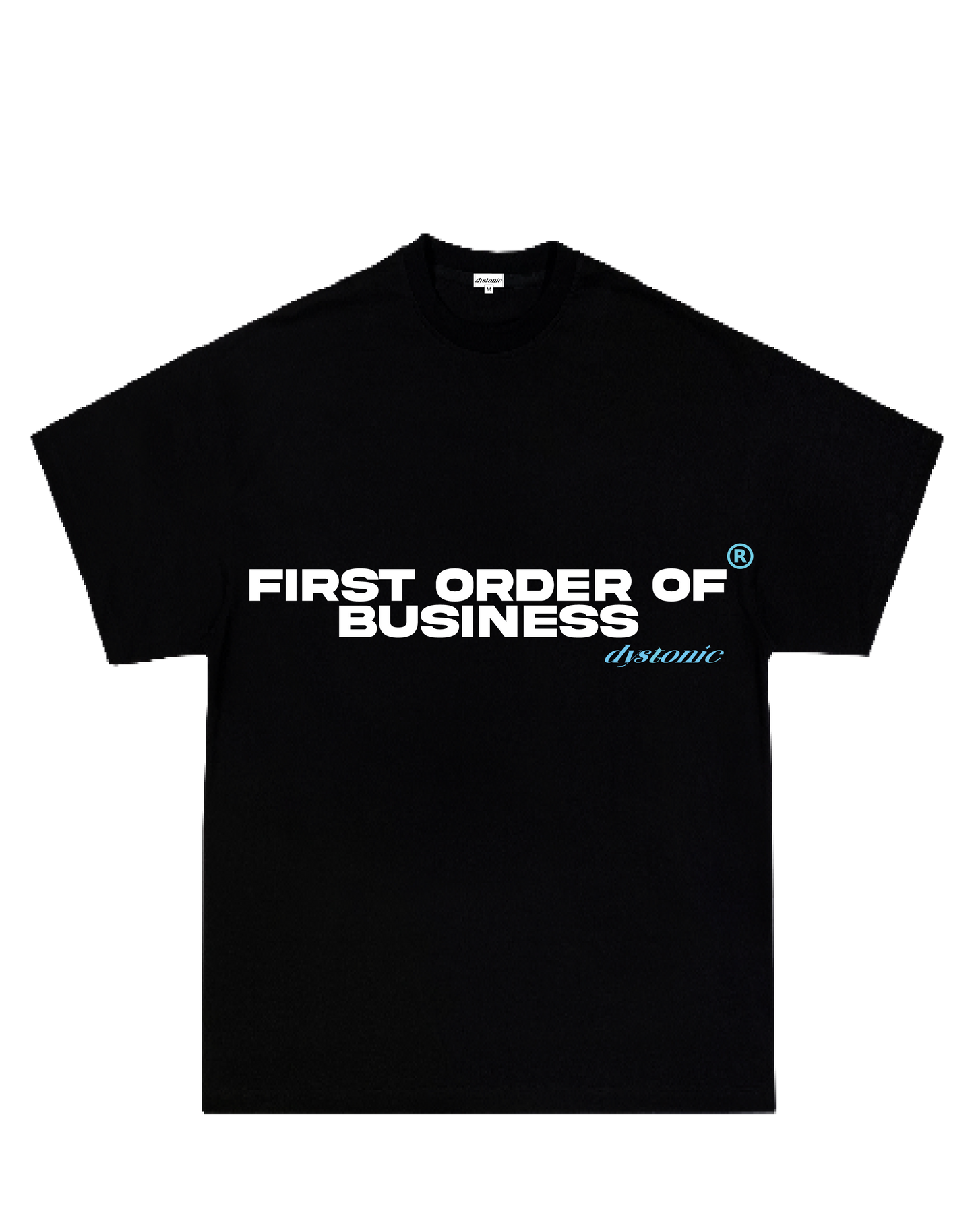 FIRST ORDER OF BUSINESS BLACK T-SHIRT