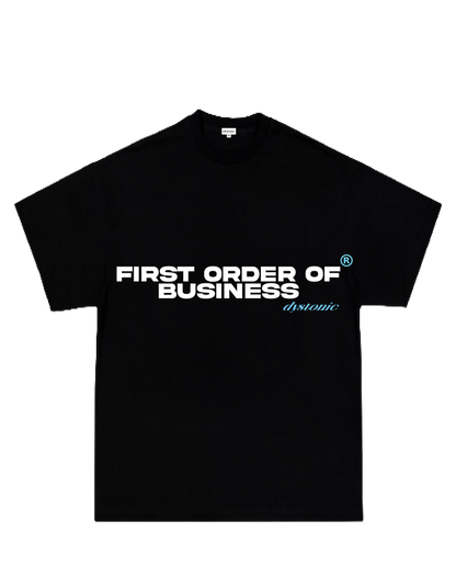 FIRST ORDER OF BUSINESS BLACK T-SHIRT